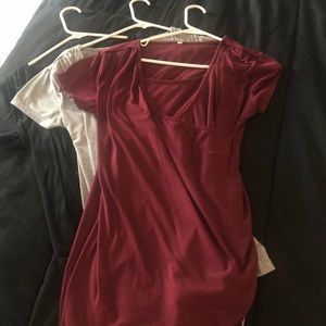 Nursing tops (4 short sleeve, 2 long sleeve)